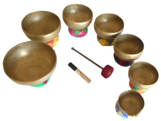 TIBETAN SINGING BOWLS CHAKRA SET